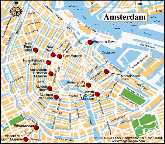 Carte d'Amsterdam