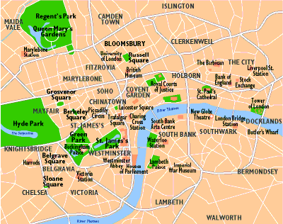 Carte de Londres